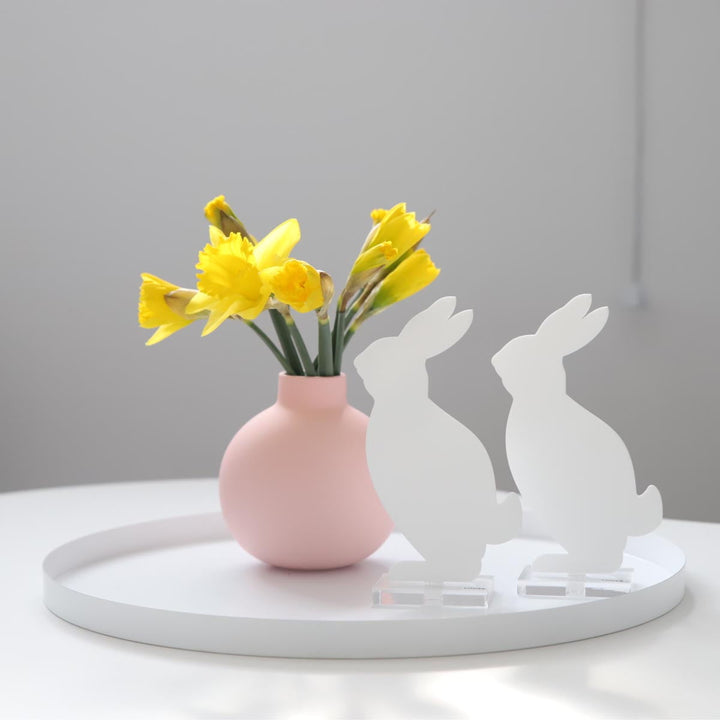 Cooee Design Tablett Circle Weiß | groß 40 cm