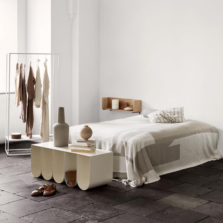 Kristina Dam Sitzbank Curved Bench Beige | Weiß