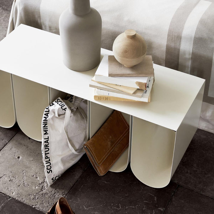 Kristina Dam Sitzbank Curved Bench Beige | Weiß
