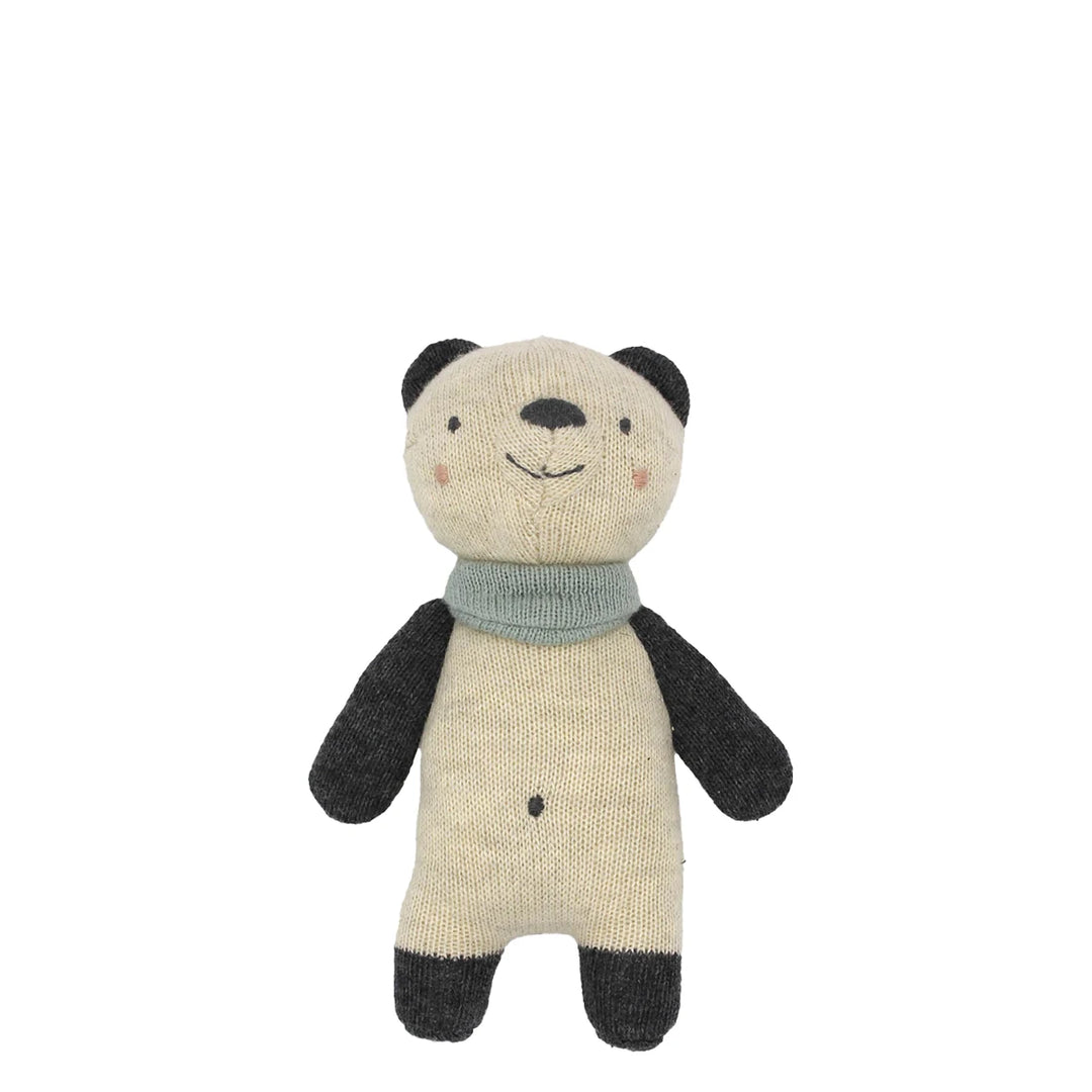 Ava &amp; Yves Babyrassel Panda mit hellblauem Halstuch 7207
