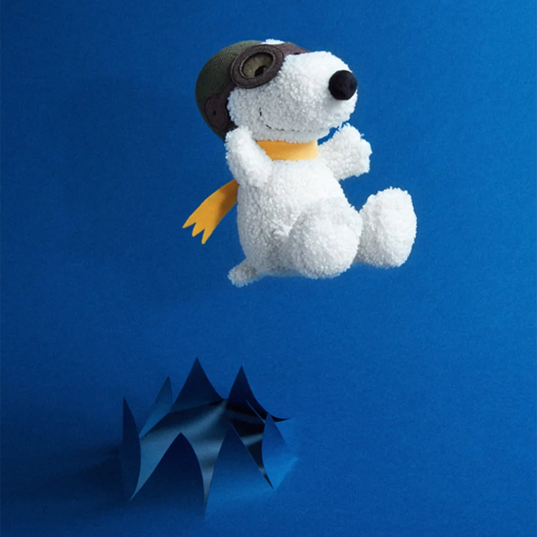 BON TON TOYS Snoopy Fliegermütze Weiß, 20 cm