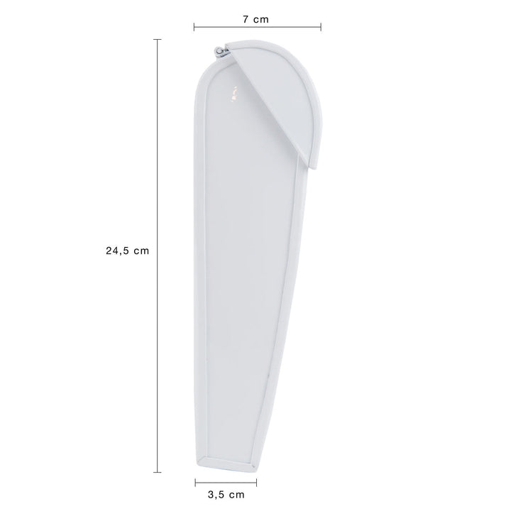 Bruka Design Kinder Briefkasten Mini Weiß mit Silber | 25 cm