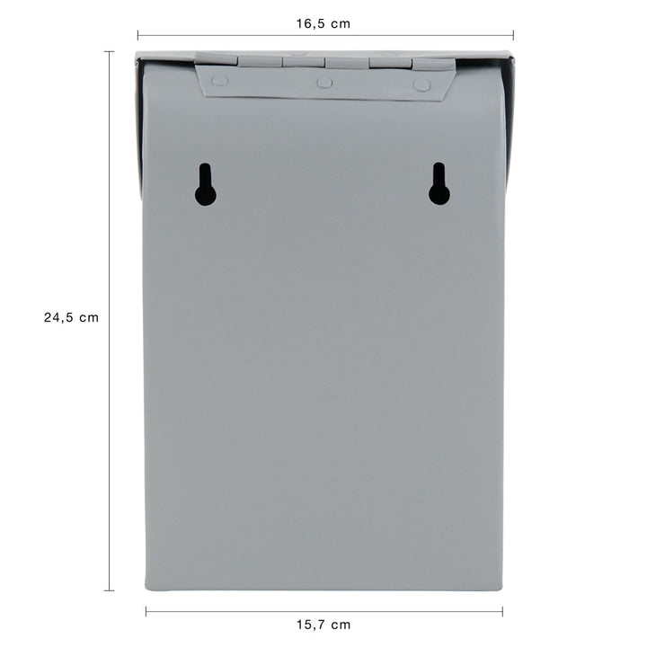 Bruka Design Kinderbriefkasten Mini Hellgrau Matt | 25 cm