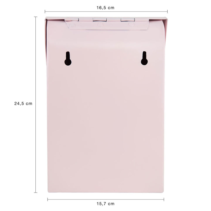 Bruka Design Kinder Briefkasten Mini Rosa Matt | 25 cm