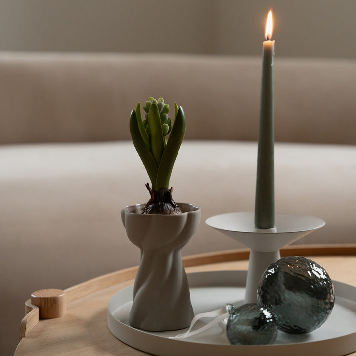 Cooee Design Twist Bulb Vase Sand | 12 cm