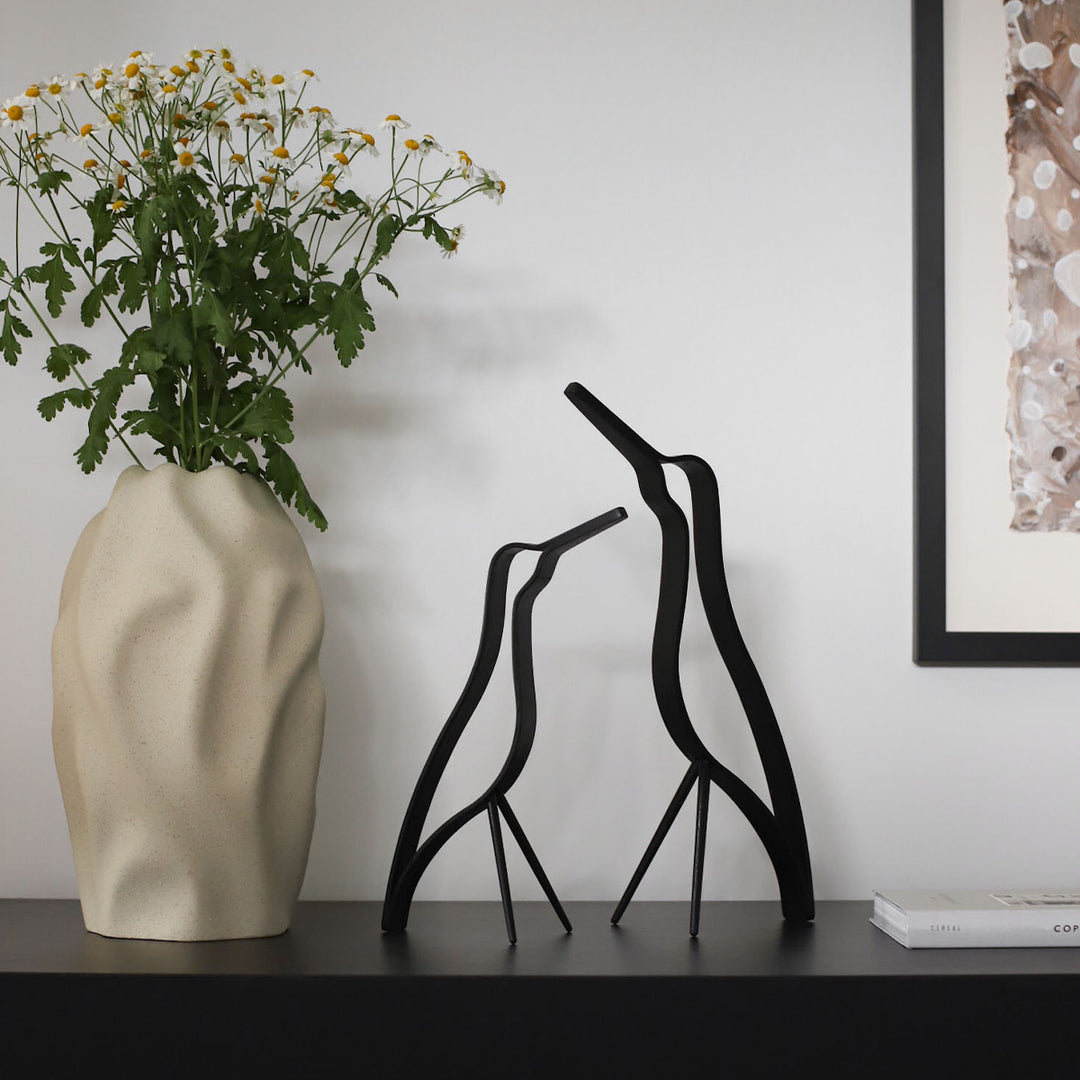 Cooee Design Woody Bird High 32 cm - schwarz