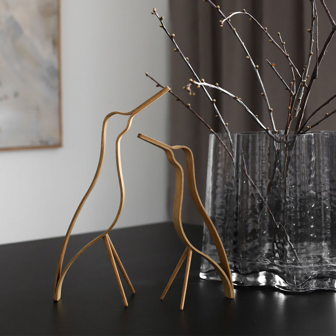 Cooee Design Woody Bird High 25 cm - Eiche natur