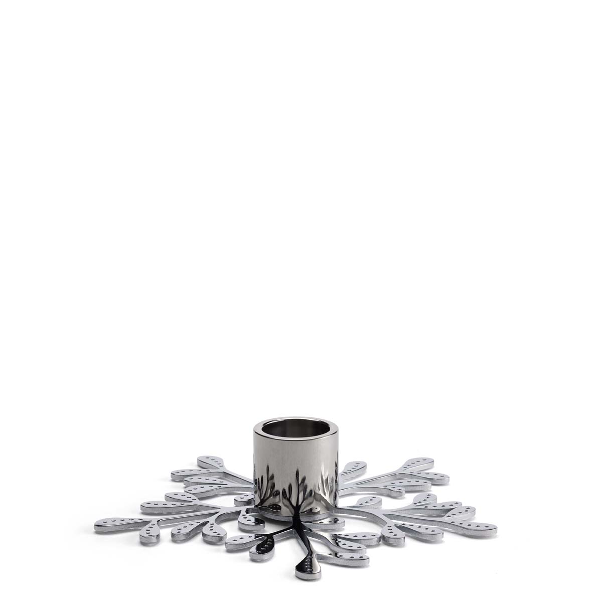 Cooee Design Mistletoe Kerzenhalter silber Edelstahl HI-059-01-SS
