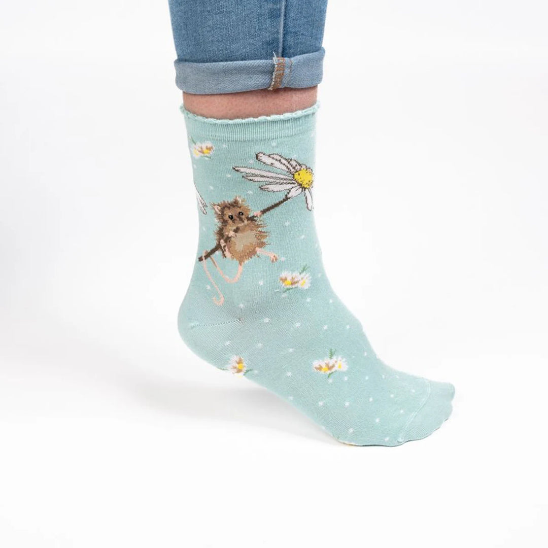 Damensocken Bambus Maus Wrendale Design sock011
