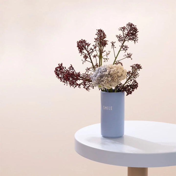 Design Letters Vase SMILE - Sky Blue