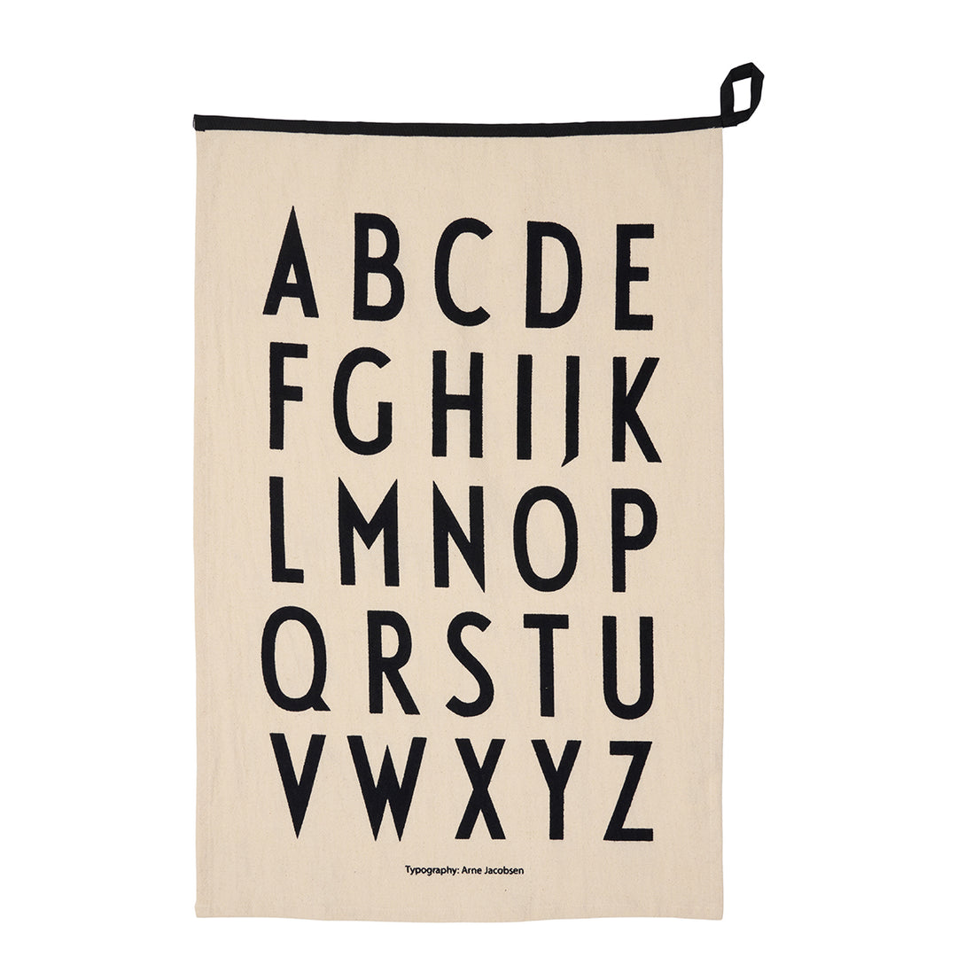 Design Letters Geschirrtuch Premium A-Z - Schwarz