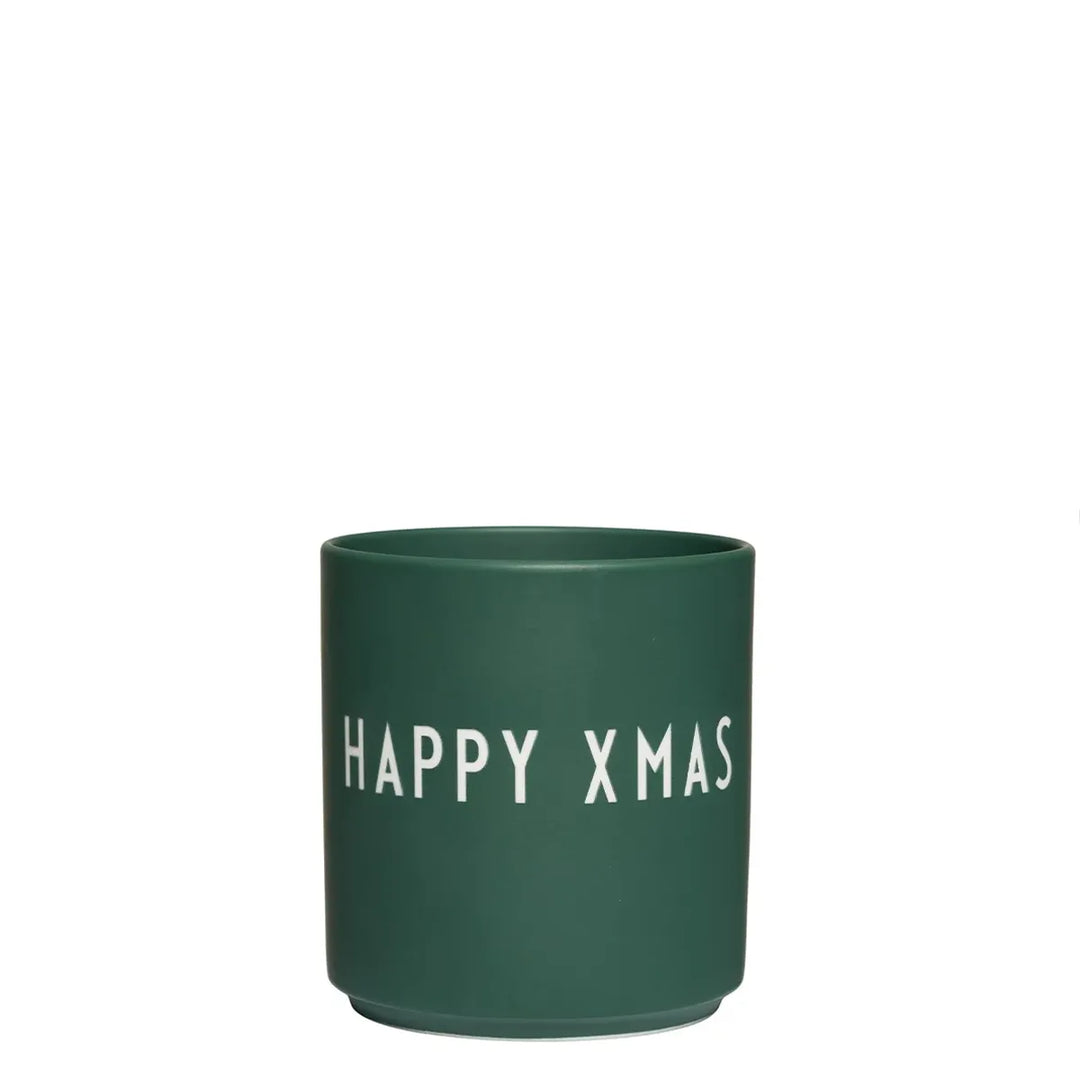 Design Letters Lieblingsbecher Happy XMAS dunkelgrün Favourite Cup