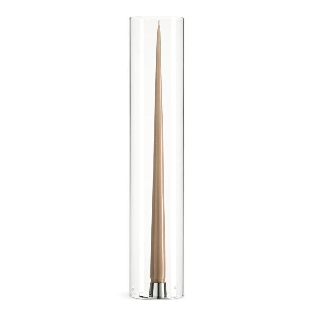 ester &amp; erik Windlicht zylindrisches Glas 45 cm mit Kerze