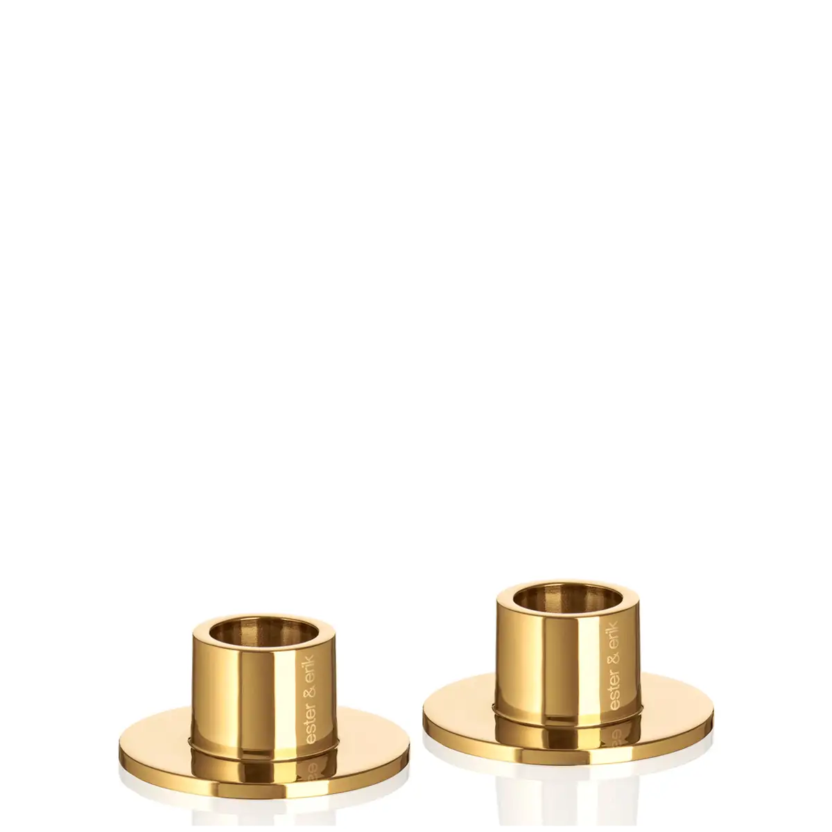 Ester Erik Kerzenhalter Spitzkerzen gold glänzend klein small