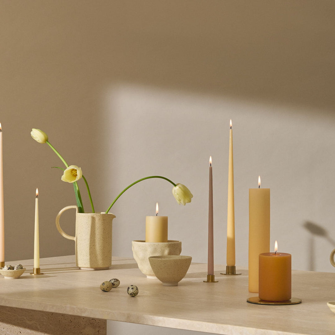 Ester &amp; Erik Kerzenteller Medium gold matt