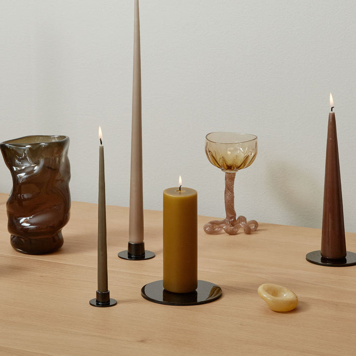 Ester &amp; Erik Kerzenteller medium schwarz glänzend
