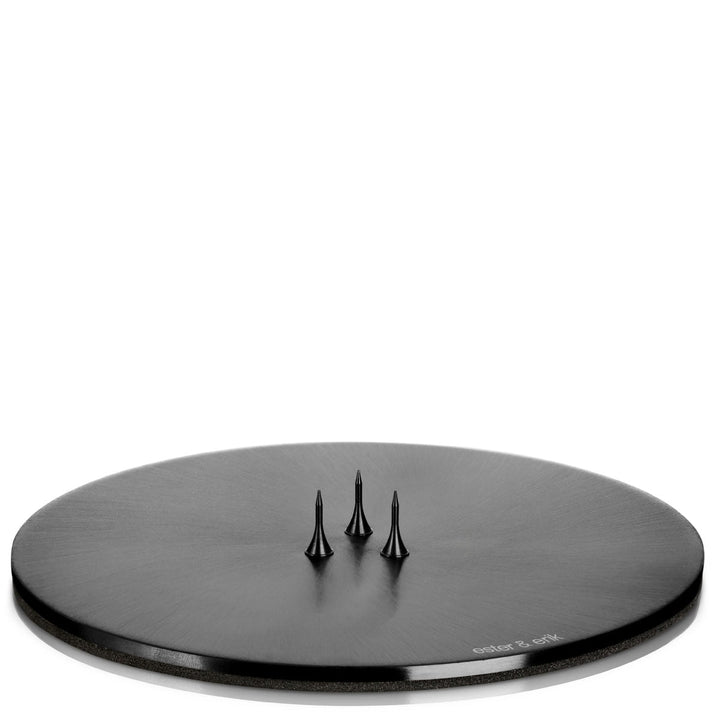 Ester&amp;Erik Kerzenteller schwarz matt medium 12 cm