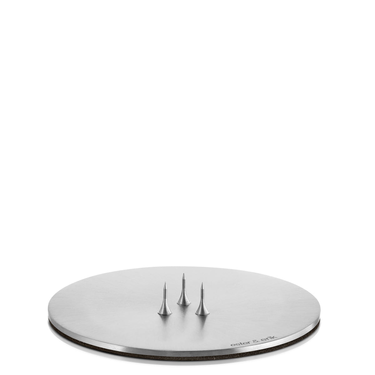 Ester&Erik Kerzenteller silber matt small 9 cm