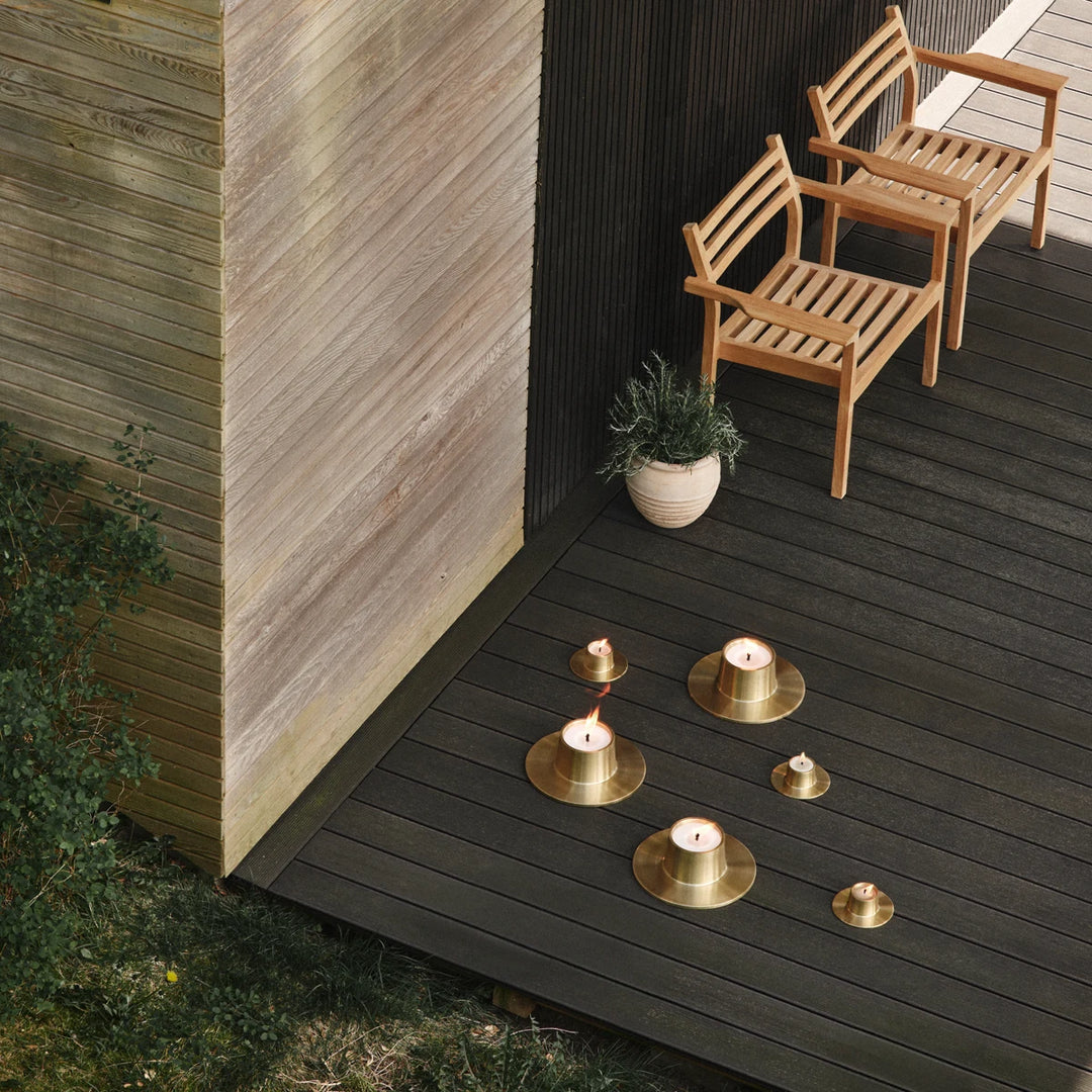 ester &amp; erik Outdoor Kerzenhalter gold matt