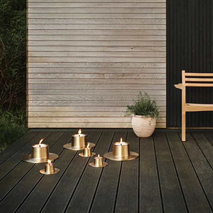ester &amp; erik Outdoor Kerzenhalter gold matt