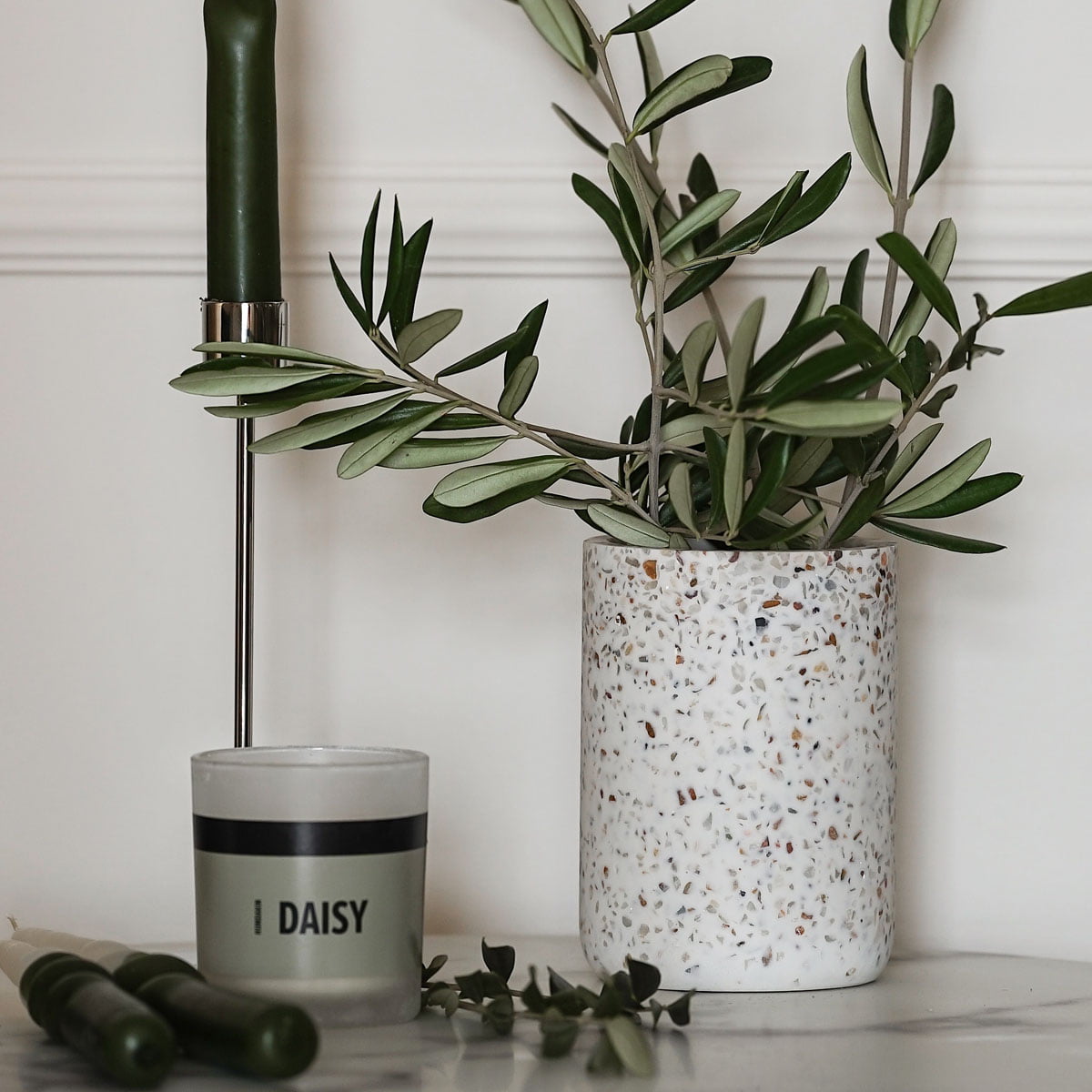 Humdakin Lucca Terrazzo Vase beige 455