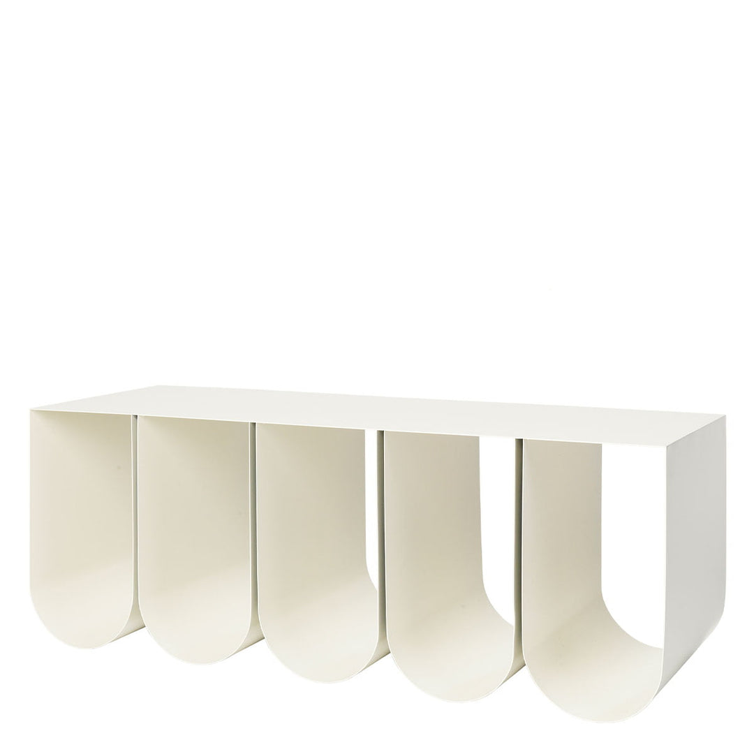 Kristina Dam Wandregal Curved weiß beige