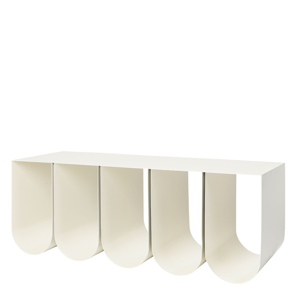 Kristina Dam Wandregal Curved weiß beige