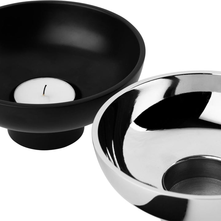 Kristina Dam Alumina Teelichthalter schwarz Ø 11 cm