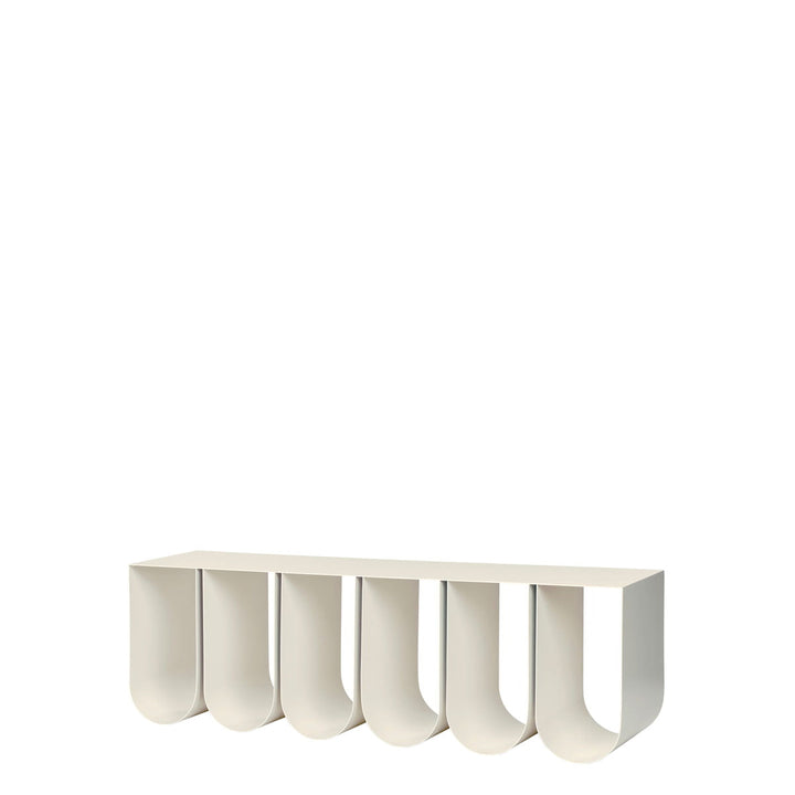 Kristina Dam Wandregal Curved beige weiß