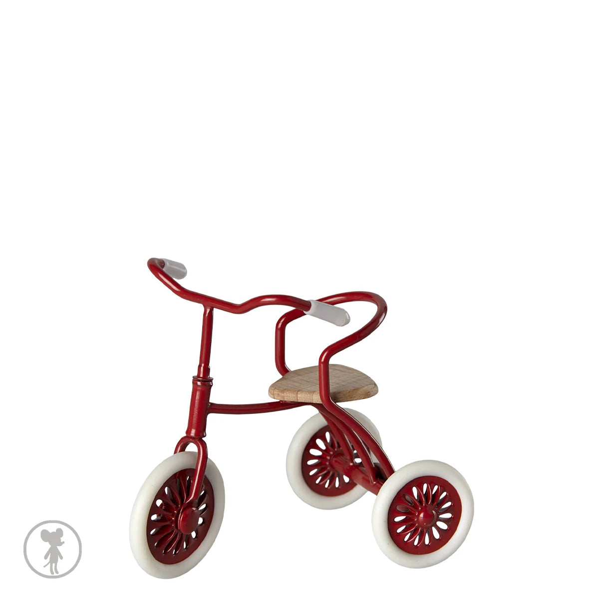 Maileg Dreirad Maus Abri a tricycle, rot 11-4105-02