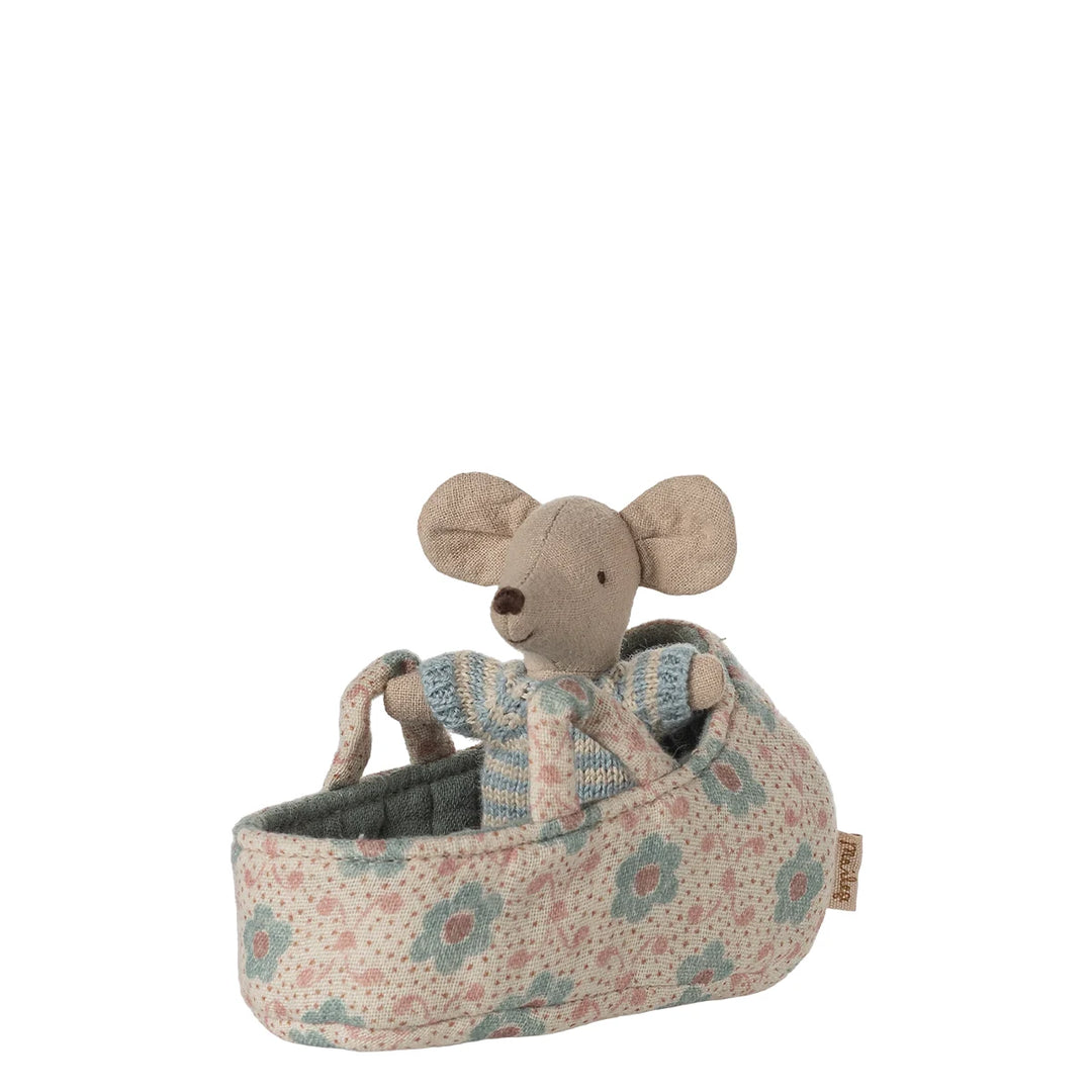 Maileg Babymaus Tragetasche blau 17-5003-00