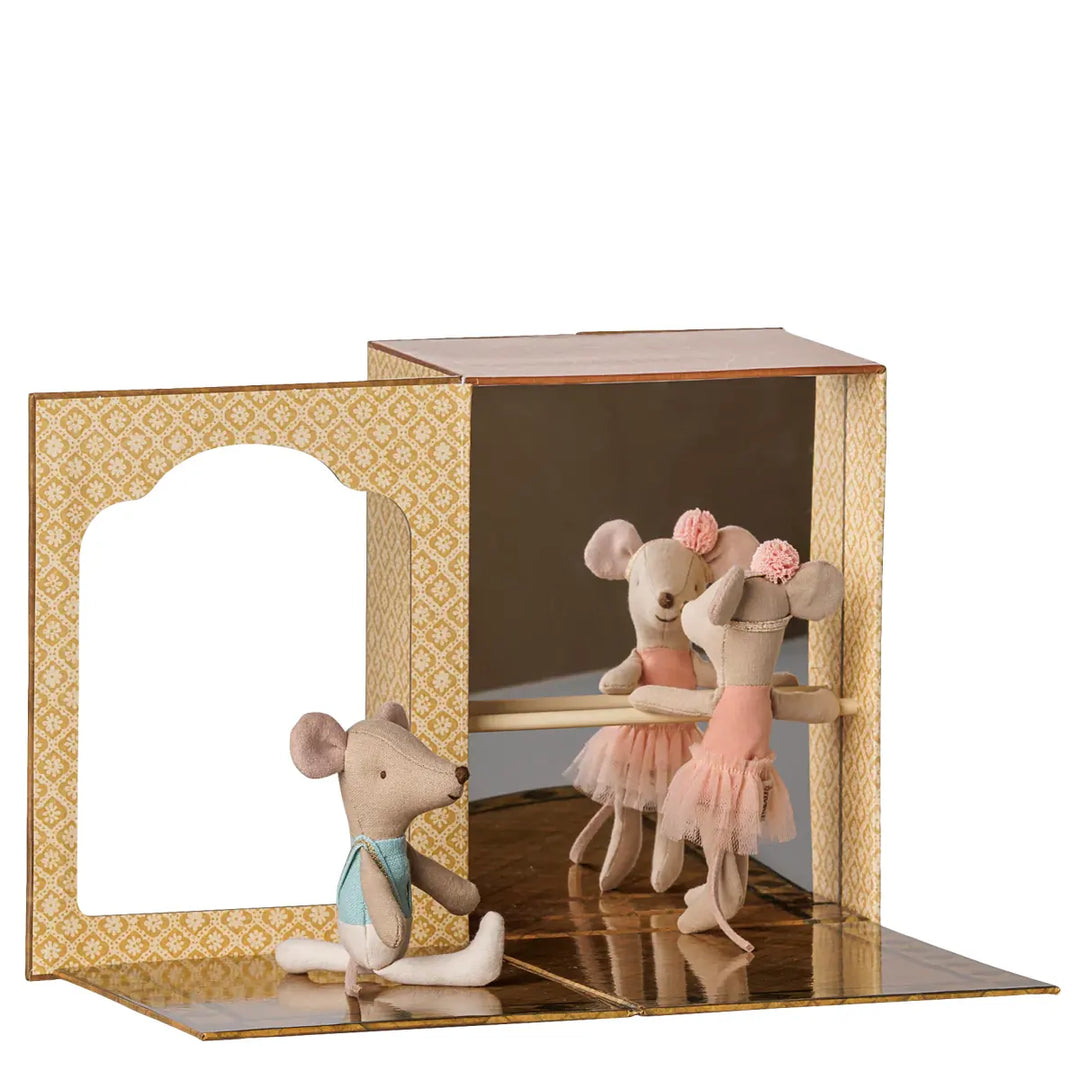 Maileg Ballettstudio Tanzstudio Mäuse Kleine Schwester kleiner Bruder 2026 17-6105-00