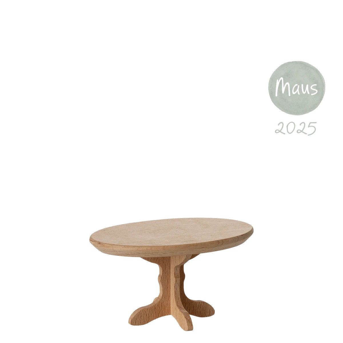 Maileg Couchtisch Maus oval Holz Natur 11-5006-00