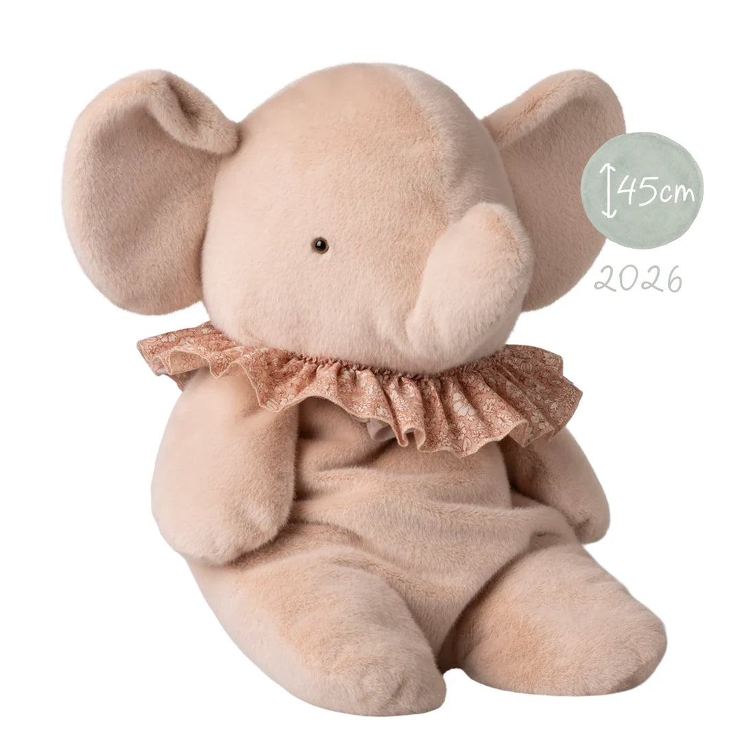 Maileg Elefant Plüsch weich 45 cm rosa 16-6997-00