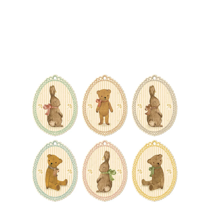 Maileg Geschenkanhänger Hasen und Teddys 15-2100-00