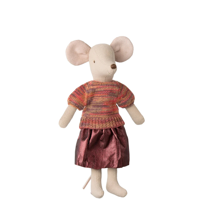 Maileg Kleidung Mama Maus Rock Pullover rot 17-5305-00