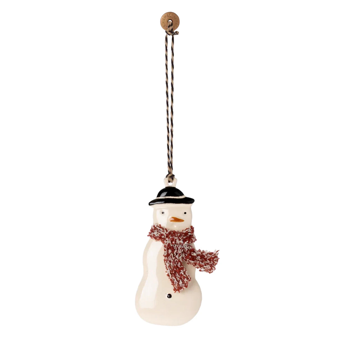 Maileg Metallornament Schneemann rot 14-1500-02