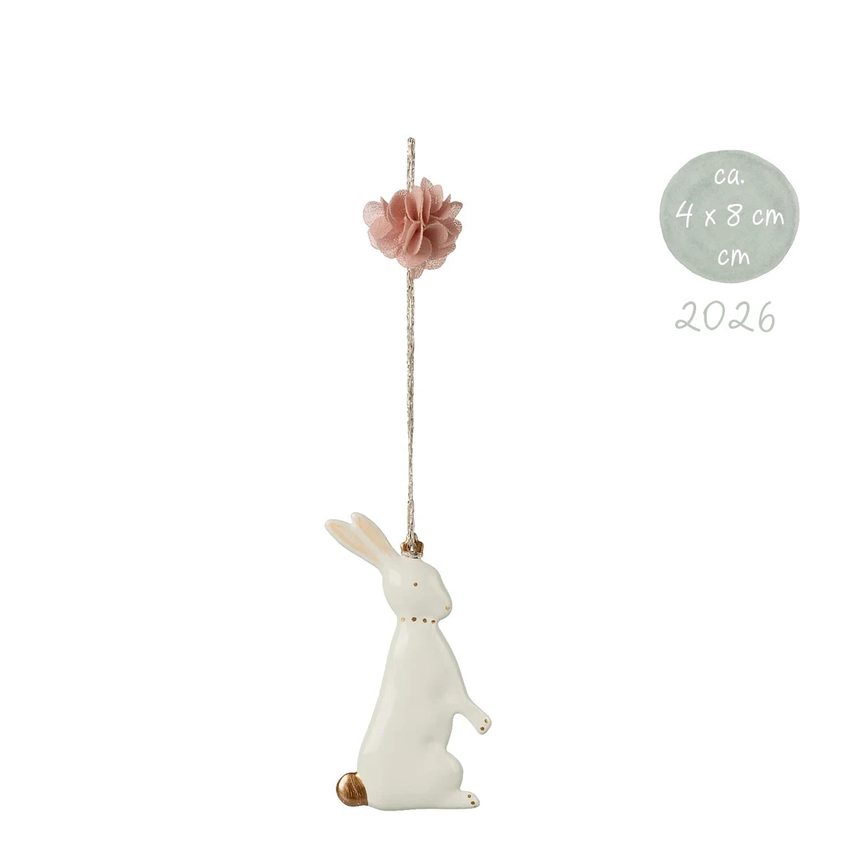 Maileg Ornament Hase stehend Metall 18-6300-01