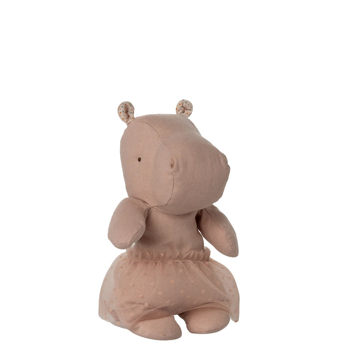 Maileg Nilpferd mit Rock "Safari Friends" - Rosa, Klein (23 cm)