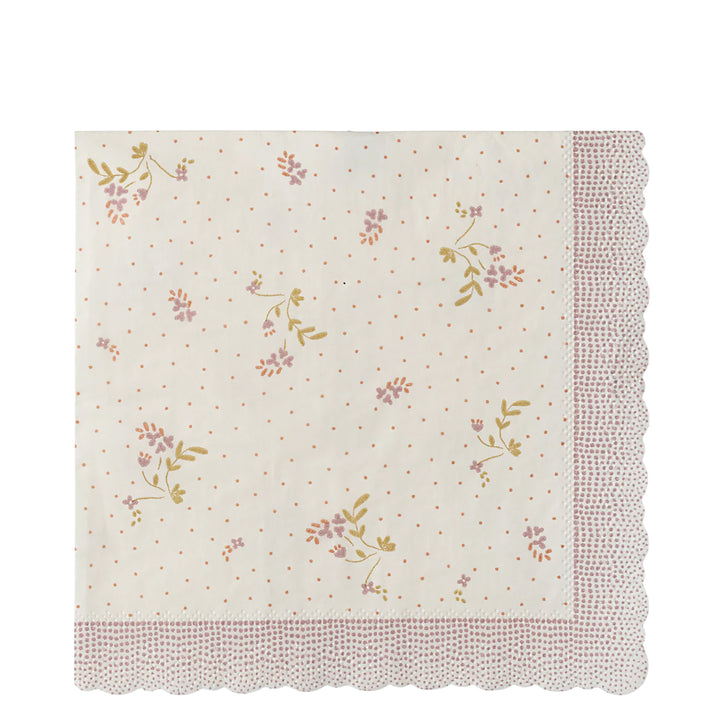 Maileg Servietten Blumen Bae rosa 15-5303-00