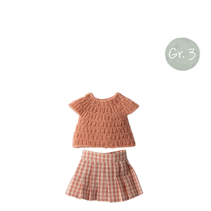 Maileg Strickpullover Rock Hasen Kaninchen Größe 3