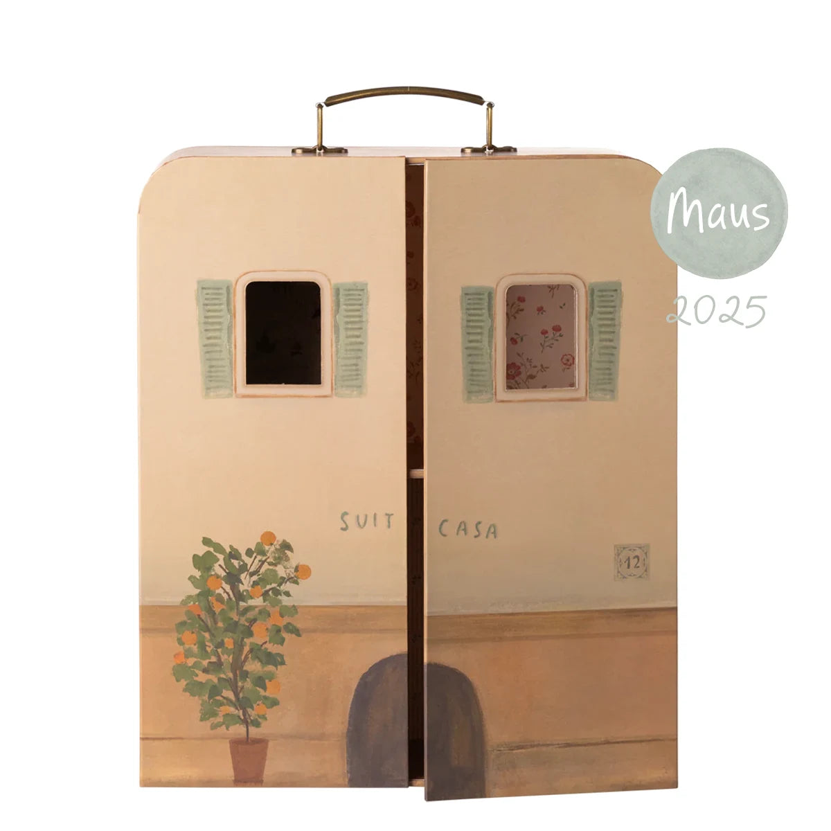 Maileg Suitcasa tragbares Haus Mäuse Klapphaus Maus 11-5205-00