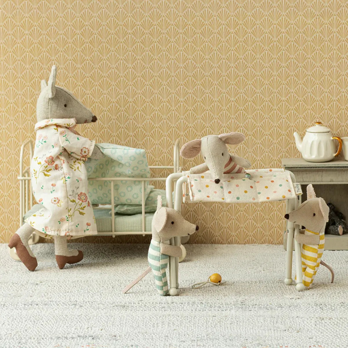 Maileg Wickeltisch Babymaus weiß 11-4120-00