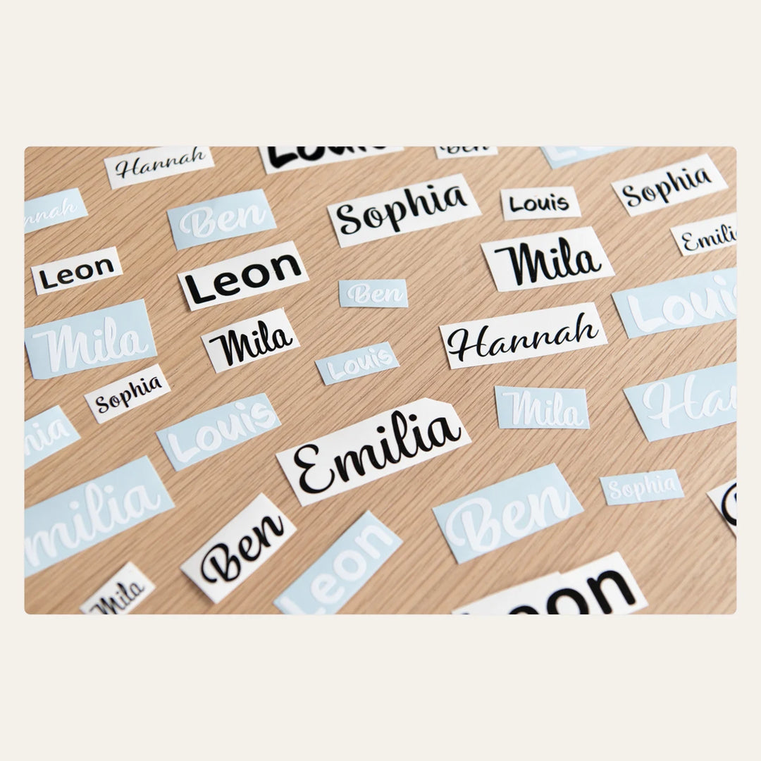 Namenssticker für Kinder-Briefkasten/Briefkasten