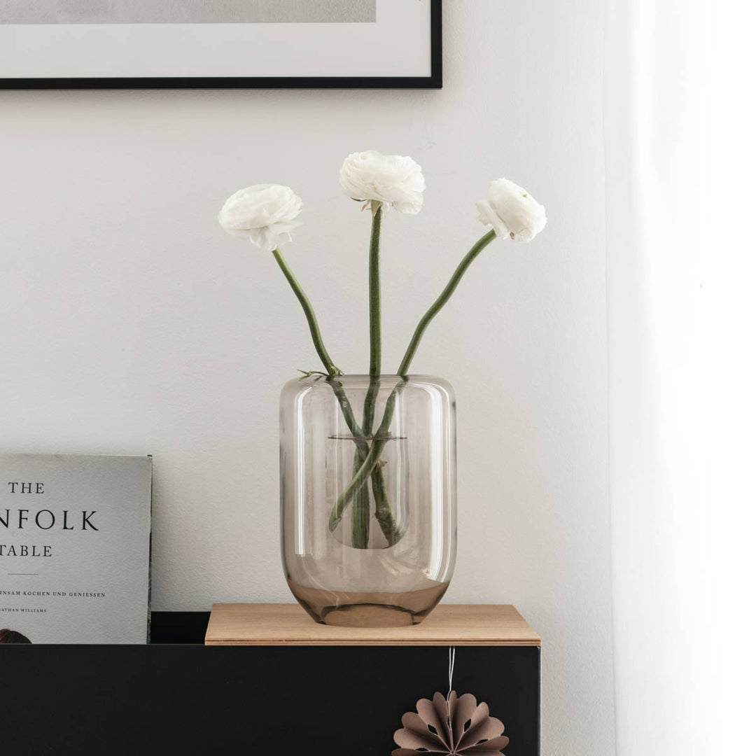 Opal Vase Kristina Dam braun
