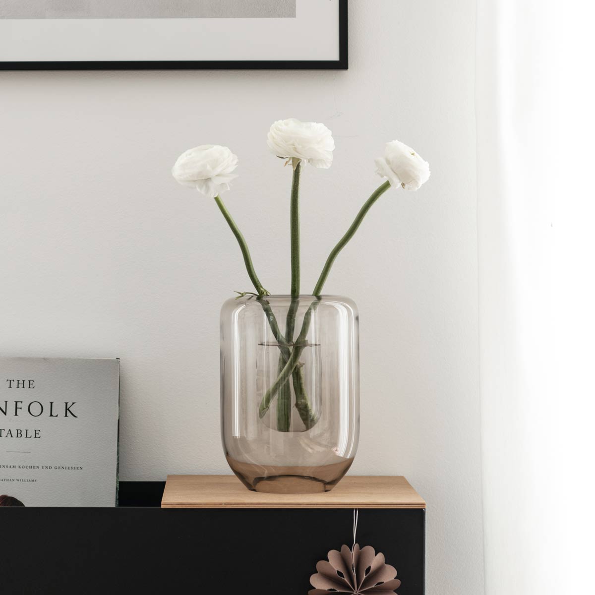 Opal Vase Kristina Dam braun