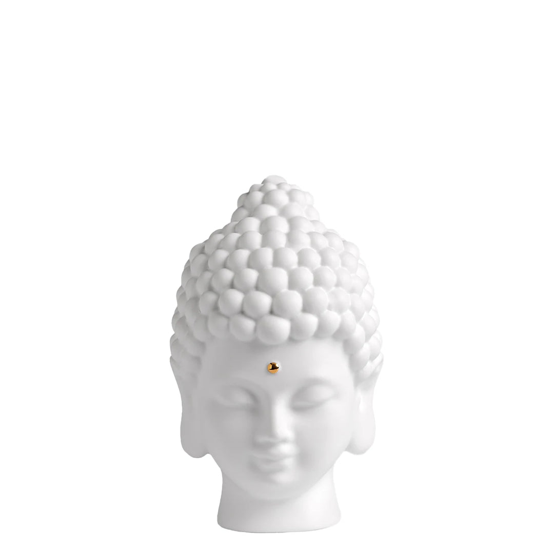 Räder Buddha Kopf Porzellan weiß Zen Spirit