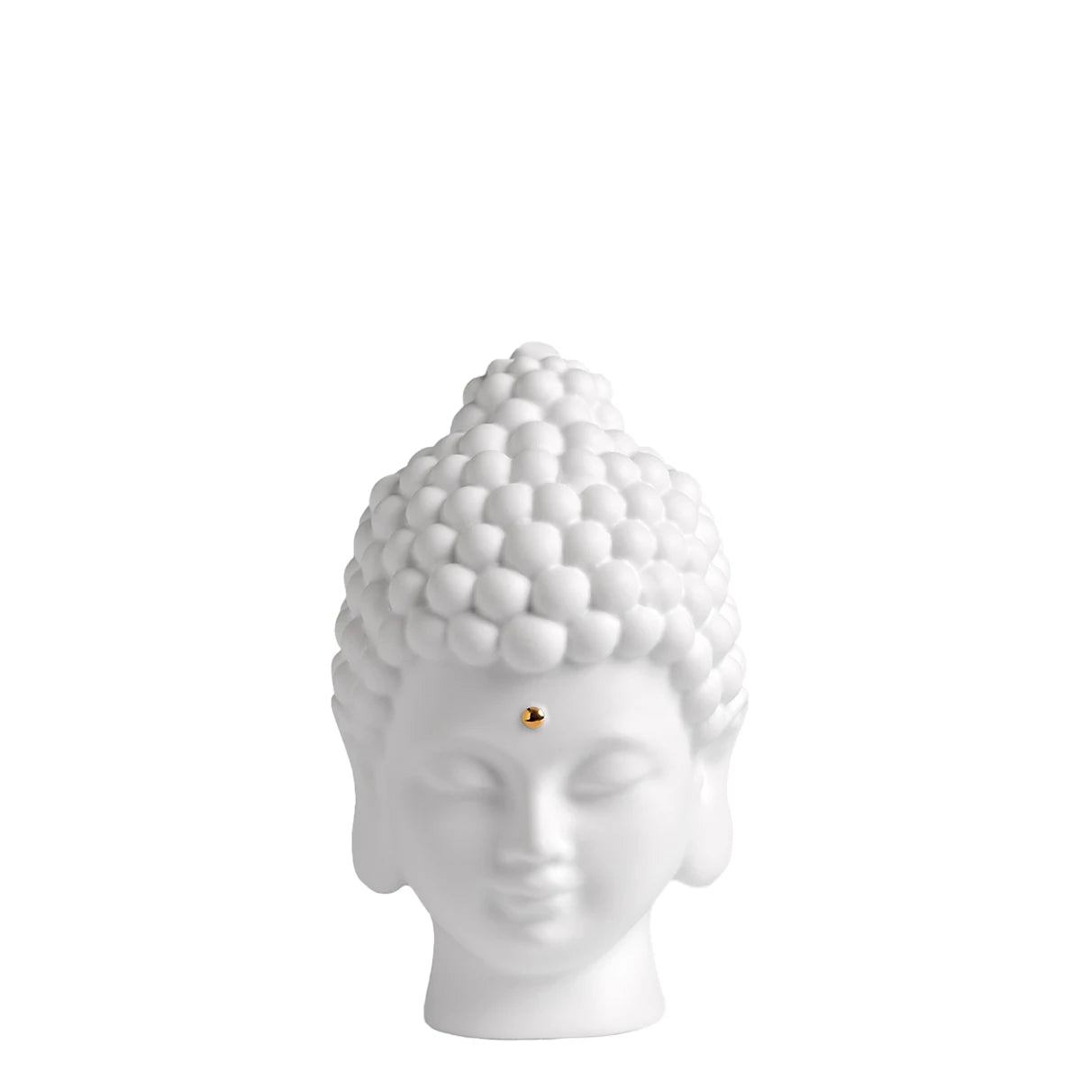 Räder Buddha Kopf Porzellan weiß Zen Spirit