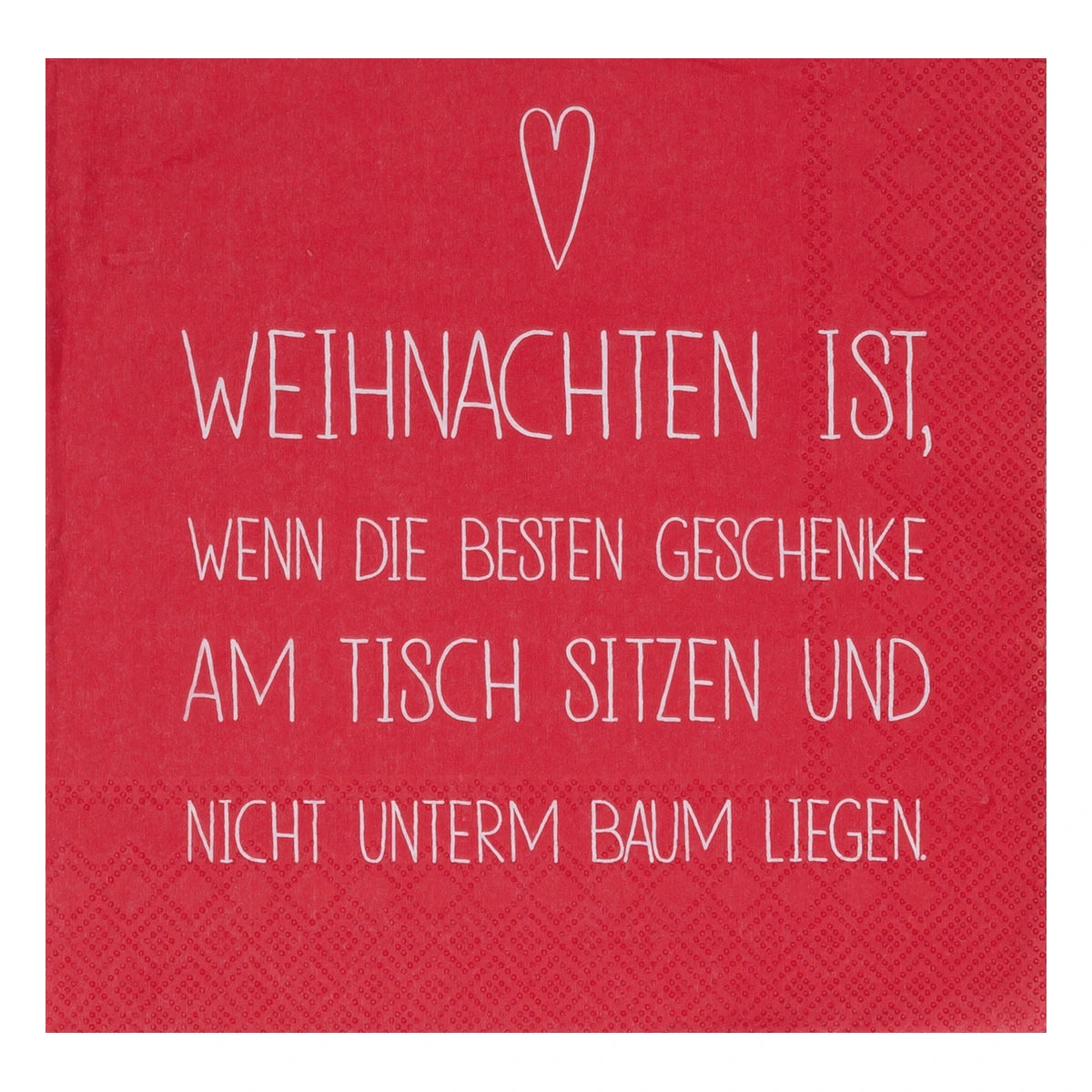 Räder Lunchserviette „Weihnachten ist, wenn die besten Geschenke…“ – 0090804