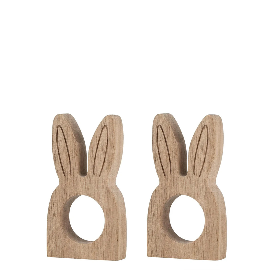 Räder Serviettenringe Holz Hase 2er Set 16620